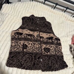 Shyanne Black and Cream Patterned Knit